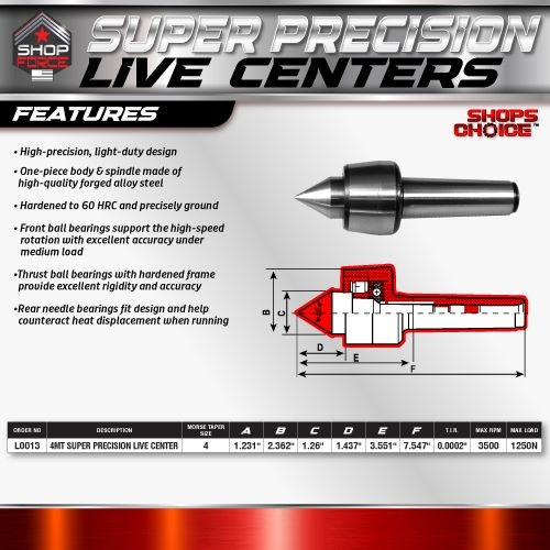 4MT SUPER PRECISION LIVE CENTER (0.000275) T.I.R. Shop'sChoice - Image 2