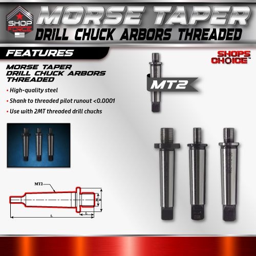 2MT TO 5/8-16 DRL CHUCK ARBOR  Shop'sChoice - Image 2