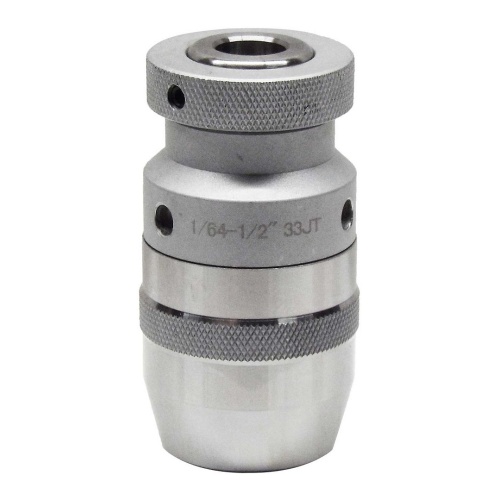 1/64"-1/2"  33-Jacobs Taper HIGH PRECISION  INDUSTRIAL KEYLESS DRILL CHUCK-Coated 10,000RPM