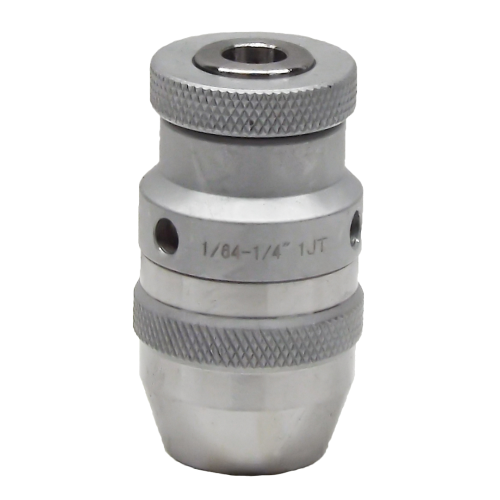 1/64"-1/4"  1-Jacobs Taper HIGH PRECISION  INDUSTRIAL KEYLESS DRILL CHUCK -Coated 10,000RPM