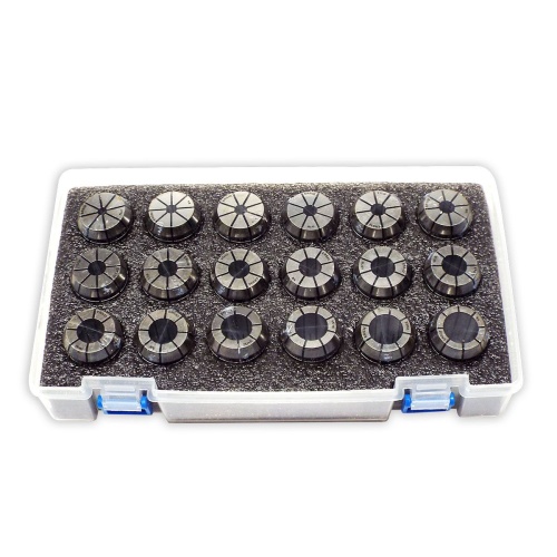 ER32 STEEL SEALED Spring Collets INCH 18 Piece Set (0.0003" T.I.R.) Coolant Collet 1500 MAX PSI  7/32-3/4"