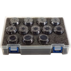 ER 32 High Precision Spring Collet SET 12 Piece 1/8" - 13/16" (0.0003) T.I.R. (CS214)