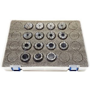 ER40 STEEL SEALED Spring Collets INCH 15 Piece Set Coolant Collet 1/8-1"