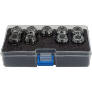 ER 20 High Precision Tapping Collets 9 Piece Set with Special Locking Design (0.0003"-0.0004" T.I.R.)
