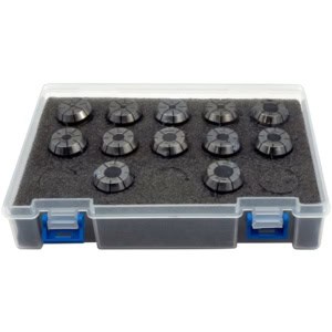 ER 25 High Precision Tapping Collets 12 Piece Set with Special Locking Design (0.0003"-0.0004" T.I.R.)