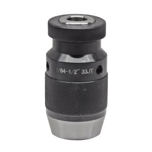 1/64"-1/2" 33-Jacobs Taper INDUSTRIAL KEYLESS Standard Precision Drill Chuck 4000RPM