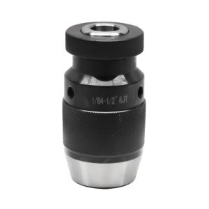 1/64"-1/2" 6-Jacobs Taper INDUSTRIAL KEYLESS Standard Precision Drill Chuck 4000RPM
