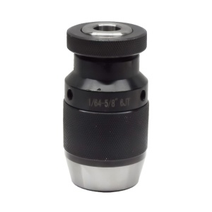 Standard Precision Keyless Drill Chuck, 1/64"-5/8" Capacity, JT6 Jacobs Taper, 4,000 RPM