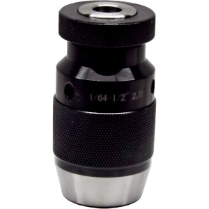 High Precision Keyless Drill Chuck, 1/64"-1/2" Capacity, JT2 Jacobs Taper, 4,000 RPM