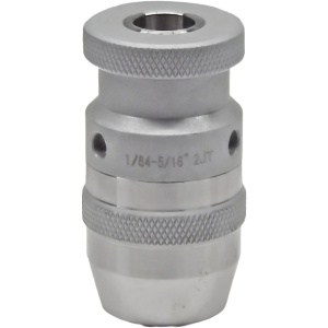 High Precision Coated Keyless Drill Chuck, 1/64"-5/16" Capacity, JT2 Jacobs Taper, 10,000 RPM