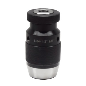 Standard Precision Keyless Drill Chuck, 1/64"-1/2" Capacity, JT2 Jacobs Taper, 4,000 RPM