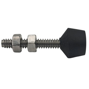 3/16-24 X  1-3/8"  Black Tip Bonded Neoprene Spindle Stainless Steel | 70259