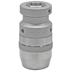 High Precision Coated Keyless Drill Chuck, 1/64"-1/2" Capacity, JT6 Jacobs Taper, 10,000 RPM