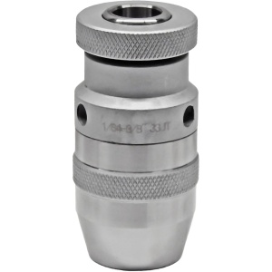 High Precision Coated Keyless Drill Chuck, 1/64"-3/8" Capacity, JT33 Jacobs Taper, 10,000 RPM