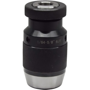 High Precision Keyless Drill Chuck, 1/64"-5/8" Capacity, JT6 Jacobs Taper, 4,000 RPM