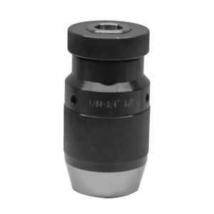 Standard Precision Keyless Drill Chuck, 1/64"-3/4" Capacity, JT3 Jacobs Taper, 4,000 RPM