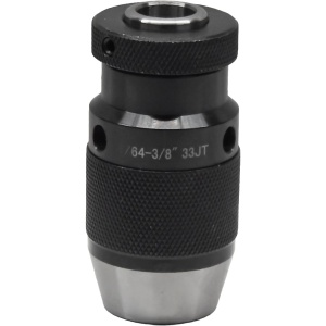 High Precision Keyless Drill Chuck, 1/64"-3/8" Capacity, JT33 Jacobs Taper, 4,000 RPM